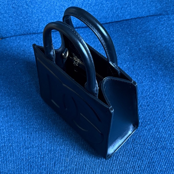 Dolce & Gabbana Mini Top Handle Bag DG Daily Shopper D&G Tote Bag Black Calfskin - Picture 5 of 16